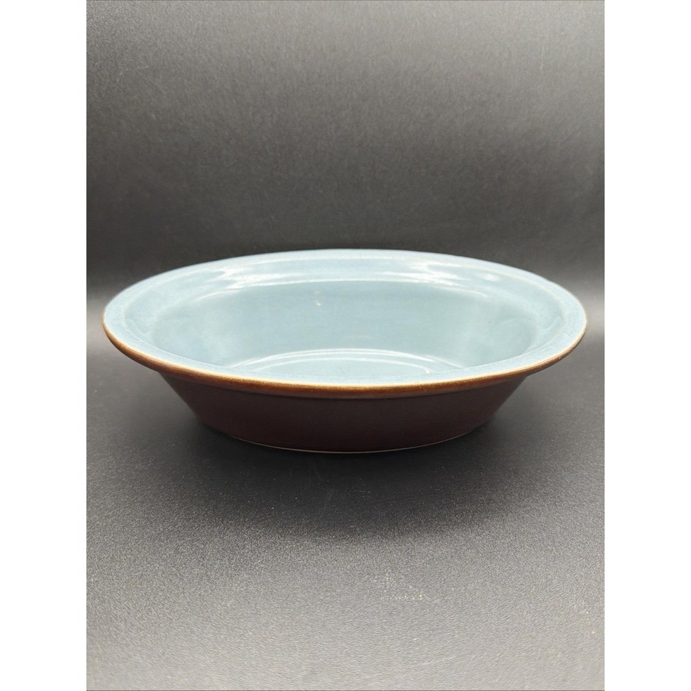 DENBY Homestead Au Gratin Blue/Brown Casserole Baking Dish 8x6